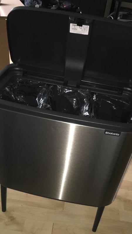 Showing inside with three buckets