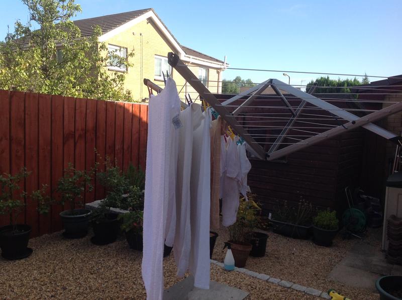 Towel wash - only one section used.