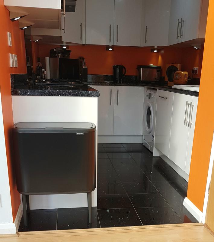 My Brabantia bin fits perfectly in my kitchen