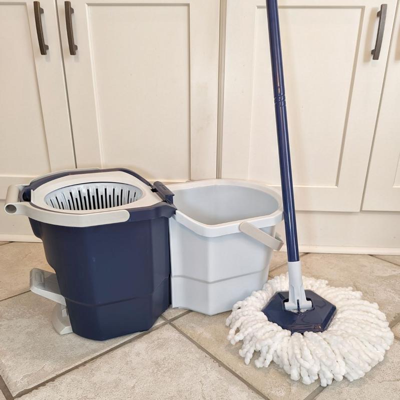 Twist & Shout Spin Mop & Bucket System with 1 Refill