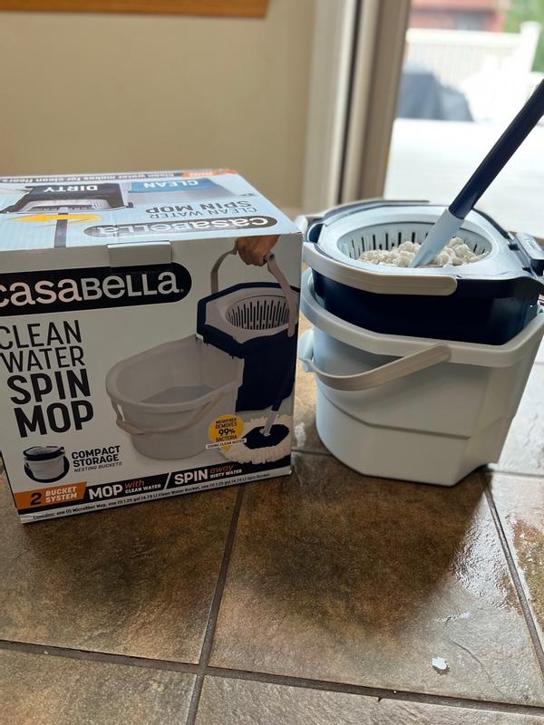 Casabella Clean Water Spin Mop Review: A microfiber mop with issues -  Reviewed