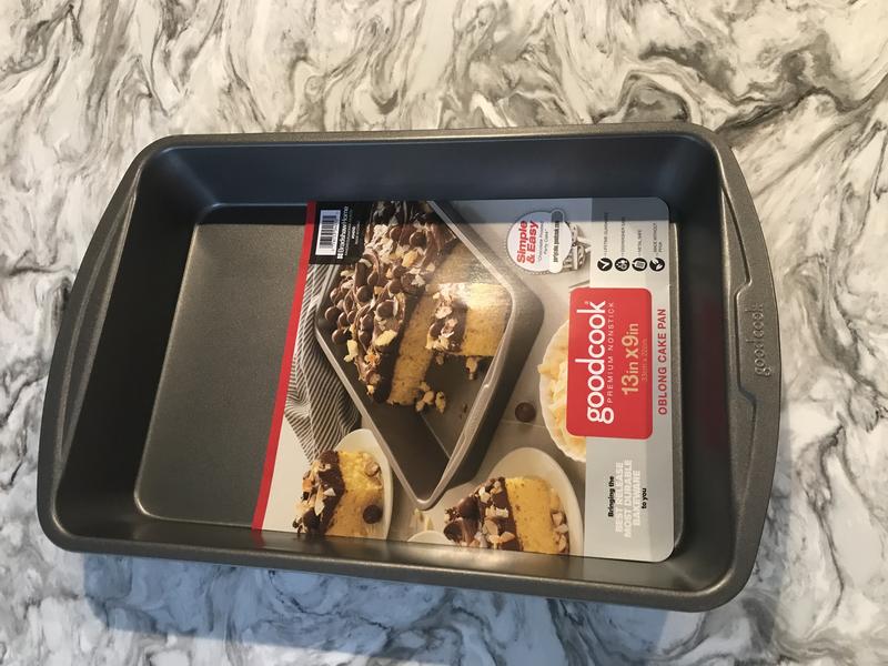 Good Cook 04017 786173391991 8 Inch x 8 Inch Square Cake Pan, 8 x 8 Inch,  Grey