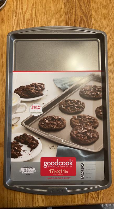 GoodCook Everyday Nonstick Steel 3pc Baking Sheet Set , 17 x 11