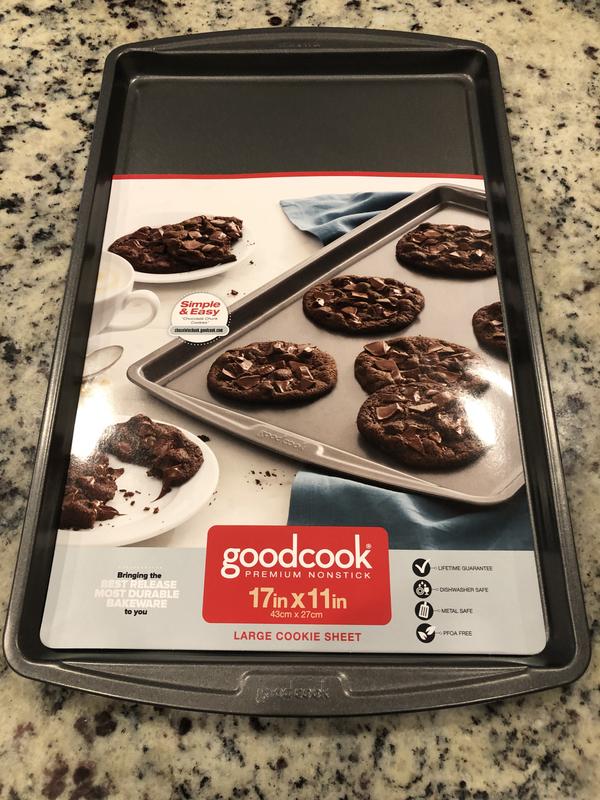 GoodCook Everyday Nonstick Steel 3pc Baking Sheet Set , 17 x 11