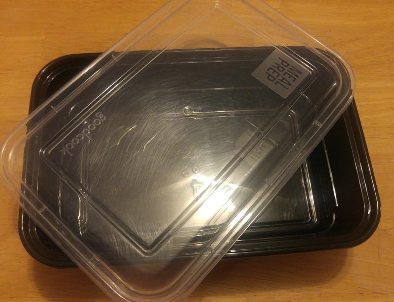 GoodCook Meal Prep Rectangle Single Compartment 30 units, Black, BPA Free -  GoodCook