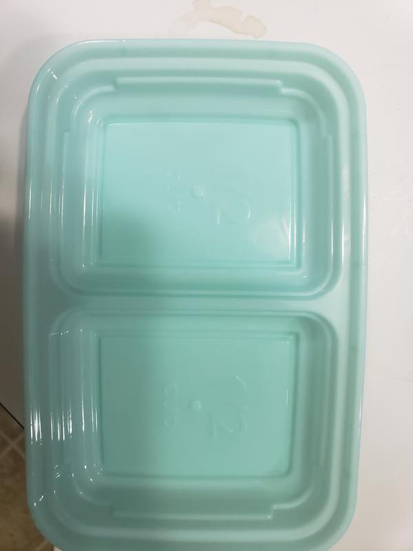 GoodCook® Meal Prep Two-Compartment Food Storage Containers - Turquoise, 10  pk - Gerbes Super Markets