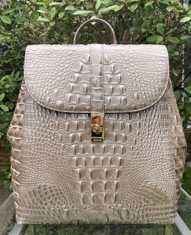 Brahmin Sadie Backpack Sand Dune Melbourne Top Handle Leather Shoulder Bag NWT! Brahmin Sadie Backpack | eBay main image 3