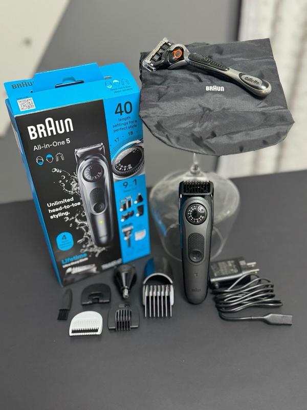 Braun All-In-One Style Kit Series 5 5490, 9-in-1 Trimmer for