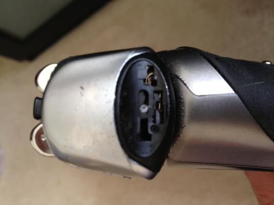 lock button broke off