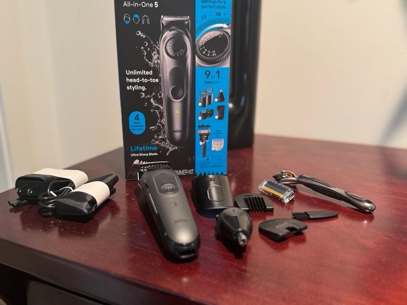 Braun All-In-One Style Kit Series 5 5490, 9-in-1 Trimmer for