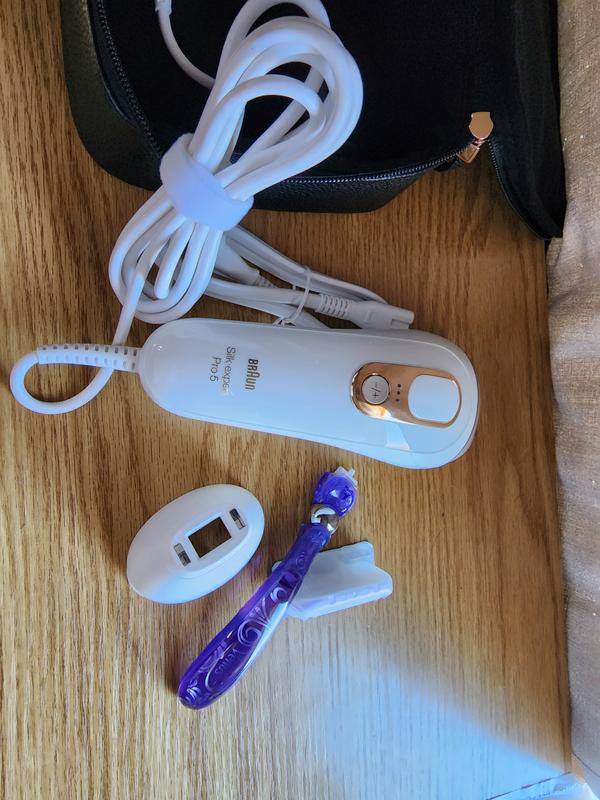 Braun IPL Silk·expert Pro 5 PL5347 Latest Generation IPL for Women and Men,  At-Home Hair Removal System, White and Gold, with Wide Head and Two