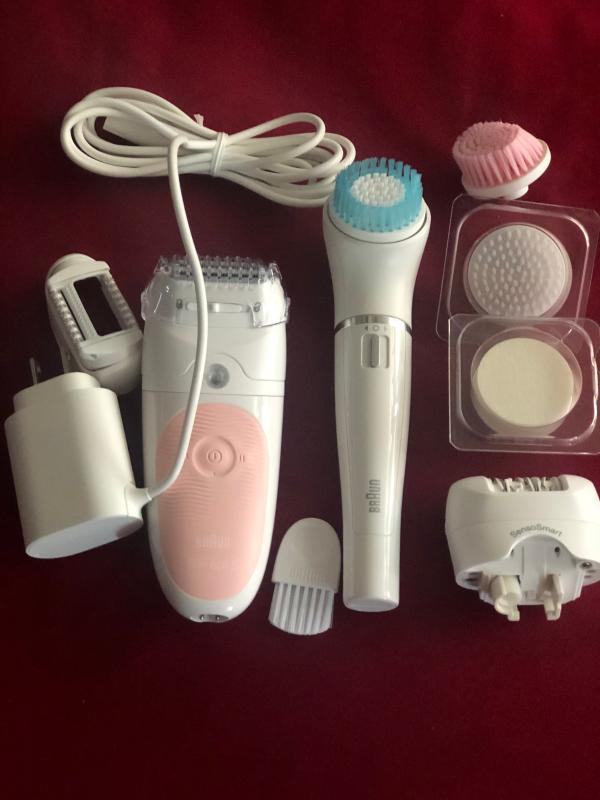 Braun SensoSmart Epilator Set in White/Pink Bed Bath & Beyond