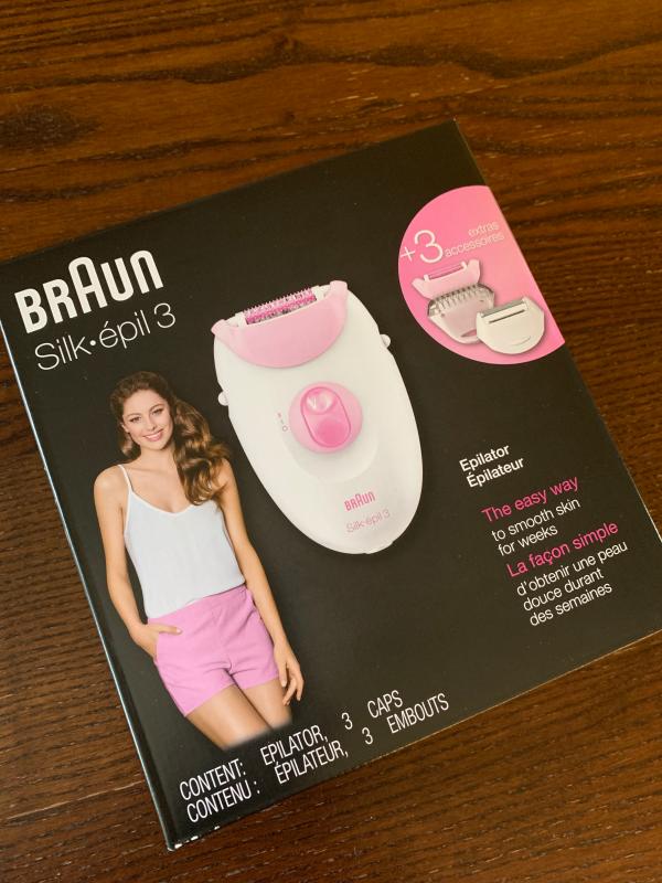 Braun Silk-épil 3 Leg and Body Epilator Hair Removal Pink 3270