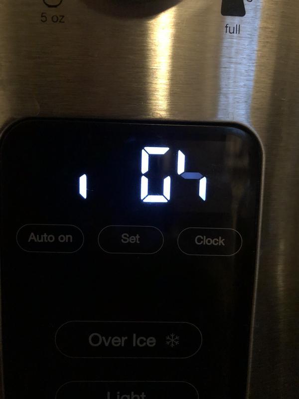 Clock display and orange clean light