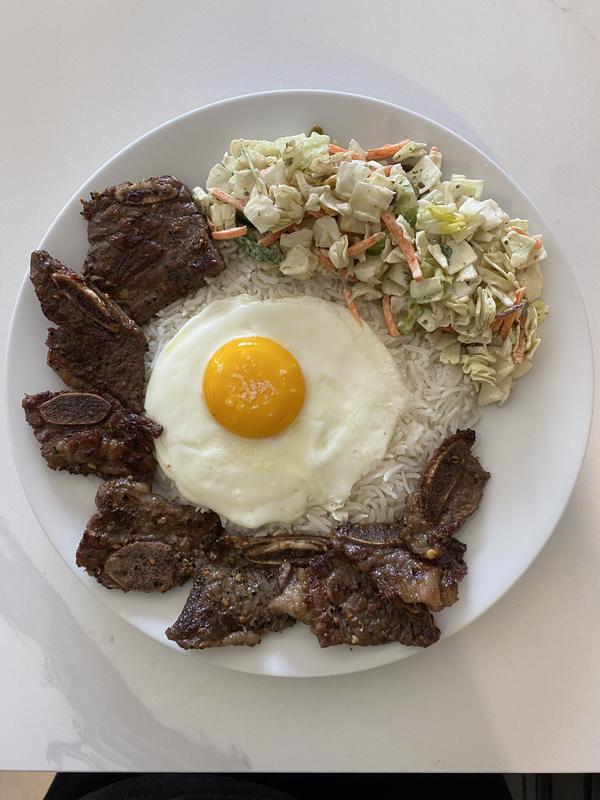 Diced salad with short ribs