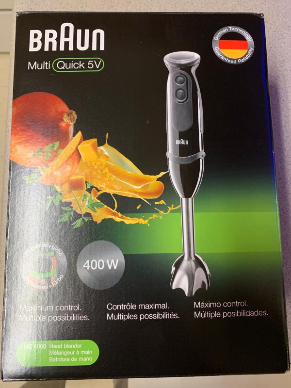  Braun MQ5000 Hand Blender Multiquick Vario, MQ5000, Black: Home  & Kitchen