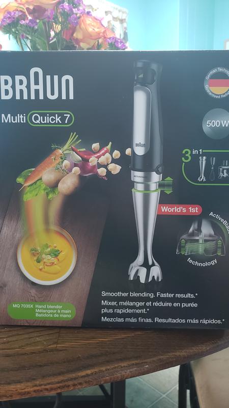 Mighty Rock Immersion Hand Blender Stick Blender Handheld Mixer for Soup  Smoothie Baby Food BPA Free with Whisk Beaker Chopper Bowl 