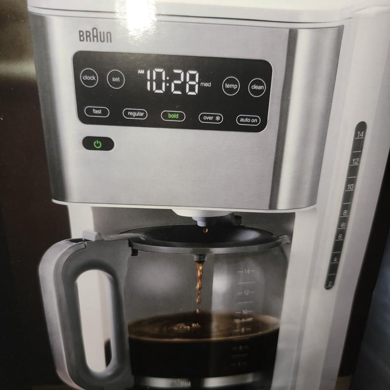 Braun Pureflavor 14-Cup Coffee Maker In White, KF5650WH & Reviews