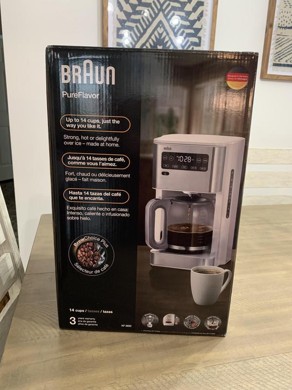 Braun Pure Flavor 14 cup Coffee Maker Brew Choice Plus Fast Brew New