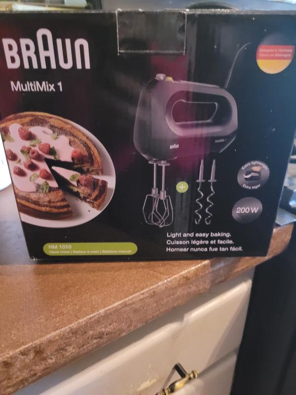 Braun HM1010BK MultiMix 1 Hand Mixer, Black