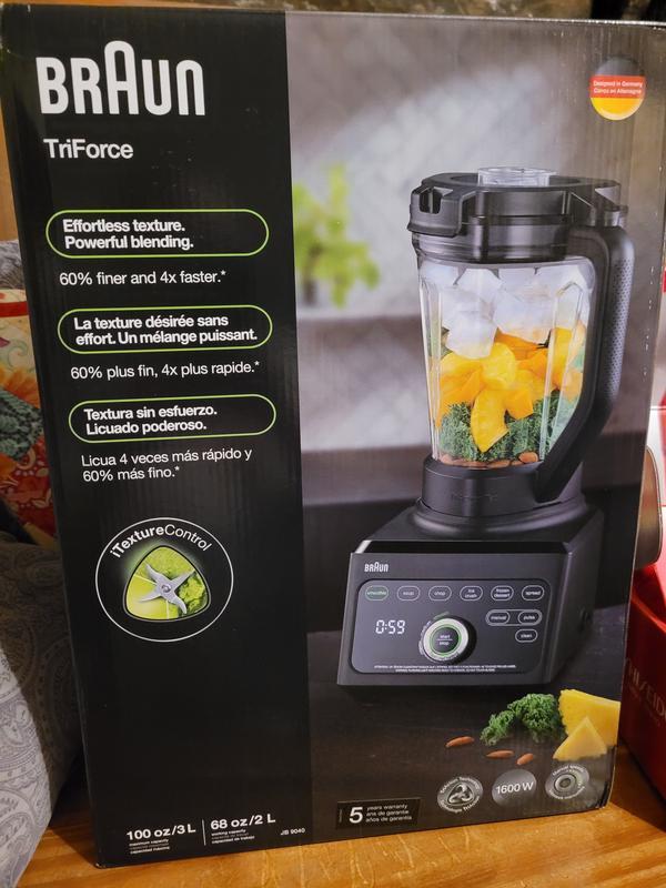 Braun TriForce Power Blender with Smoothie2Go - JB9041BK