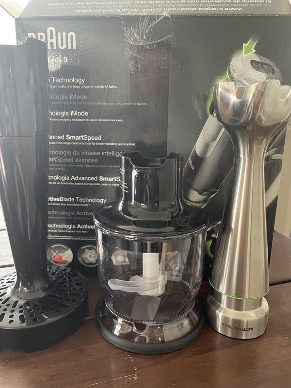 Braun Multiquick 9 Hand Blender With Imode Technology (SS Blending Shaft +  Beaker + Whisk + 2C Chopper + Masher)