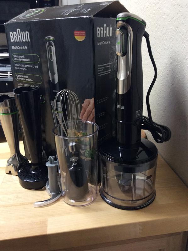 Braun MultiQuick 9 Hand Blender - High Performance Cutting & Blending with  Less Effort - Compatible with Braun Straight-Cut Attachments - Includes 6  Total Pieces: Home & Kitchen 