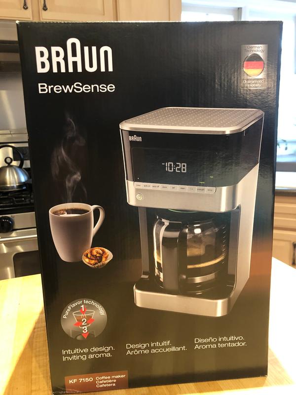 Braun KF7150BK Brew Sense Drip Coffee Maker Black