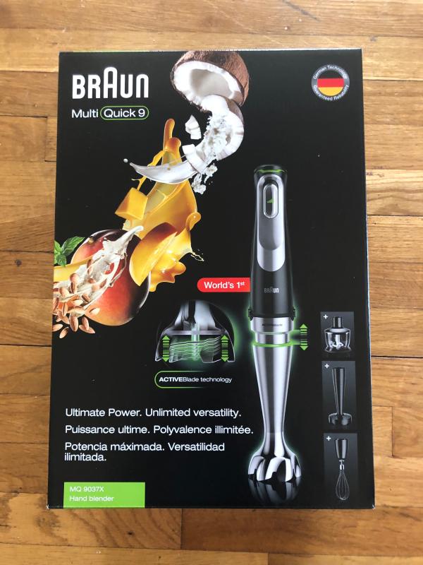 Braun MultiQuick MQ9137XI Advanced Smart Speed SS and Black