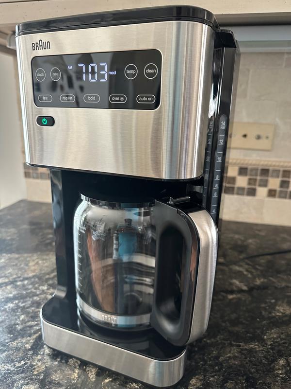 Braun KF7175 Brew Sense Stainless Steel 10-Cup Drip Coffee Maker