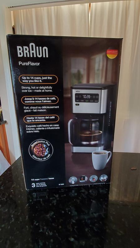Braun Pureflavor 14-Cup Coffee Maker In White, KF5650WH & Reviews