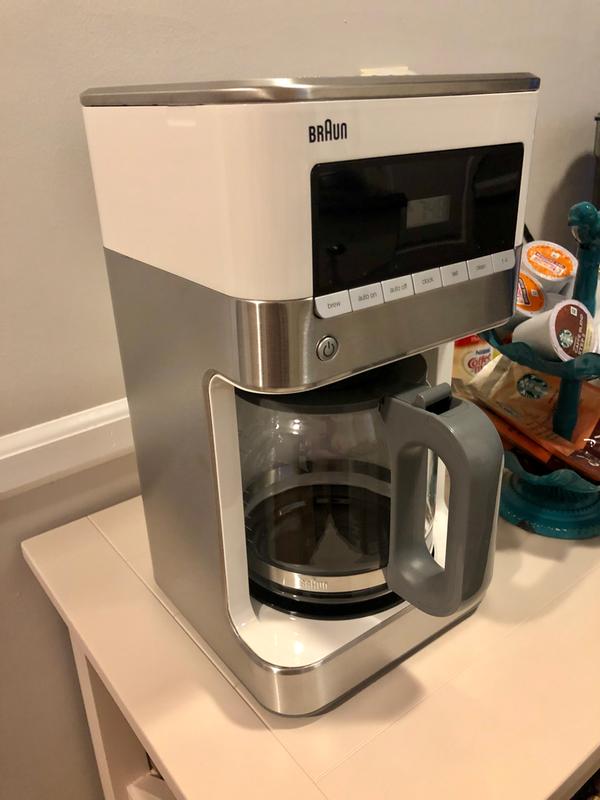 Braun 12-Cup White BrewSense Drip Coffee Maker