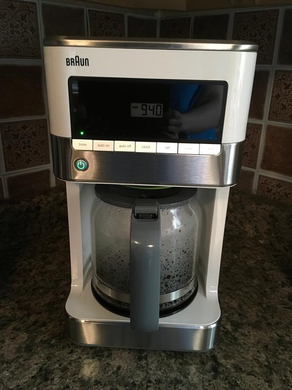 Braun BrewSense 12-cup Drip Coffee Maker - KF6050WH - Stainless Steel/White