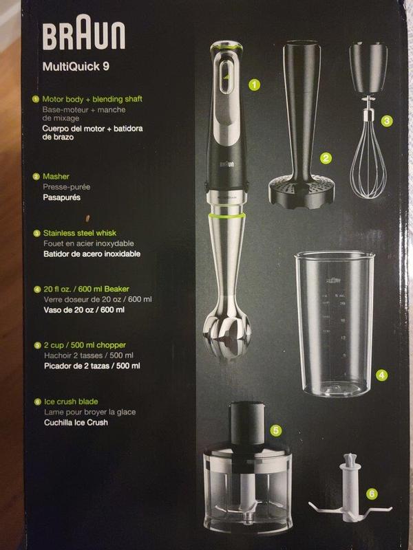 Braun Multiquick 9 Hand Blender With Imode Technology (SS Blending