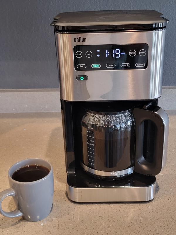 Krups Simply Brew Stainless Steel and Thermal Carafe Drip Coffee Maker 14  Cup Programmable, Customizable, Digital Display, Insulated Coffee Filter