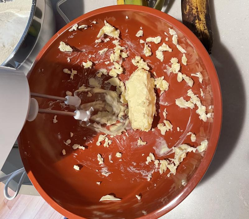 Butter everywhere- need a bigger bowl lol