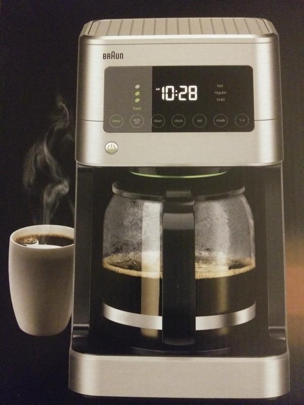 Braun BrewSense Touch Screen 12-Cup Coffee Maker in Stainless Steel