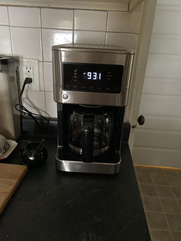 Braun BrewSense Touch Screen 12-Cup Coffee Maker in Stainless Steel