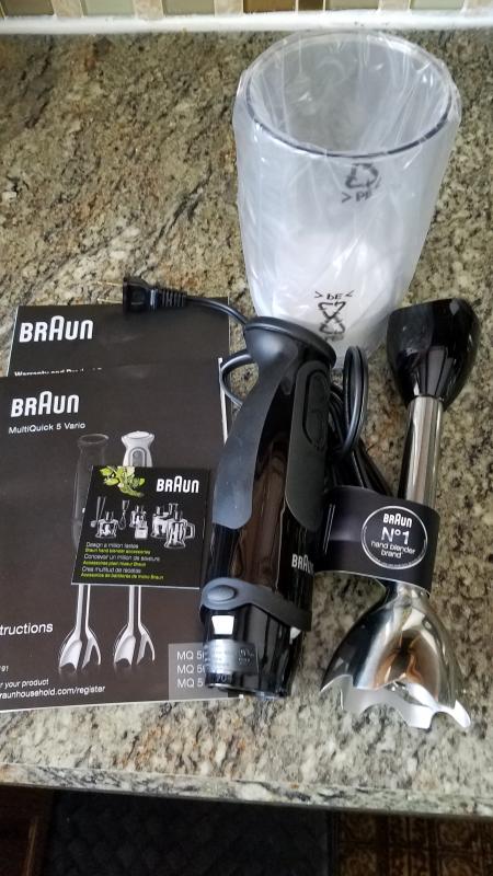 Braun MultiQuick 5 Spiralizer Hand Blender in Stainless