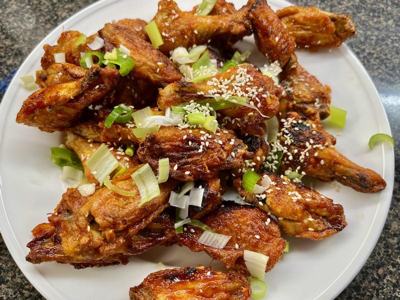 Air-fried Korean chicken wings