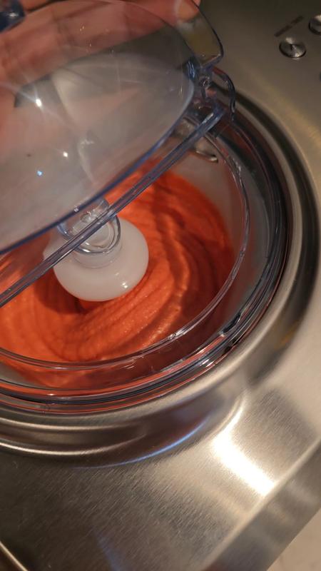 Same sorbet, in the bucket right after playing The Entertainer to signal it was ready