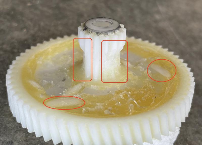 Breville 800CP/30 Core Cog broken teeth mark up