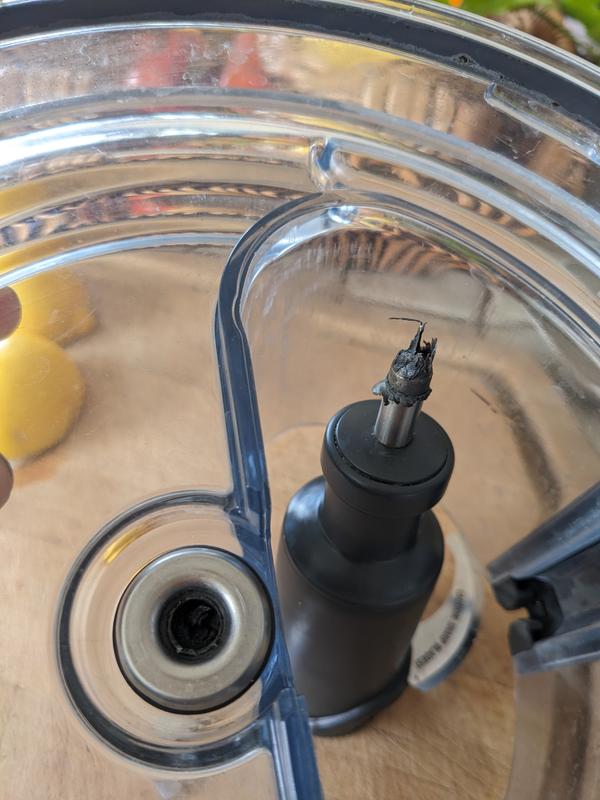 Making Mayo - spindle melted the lid