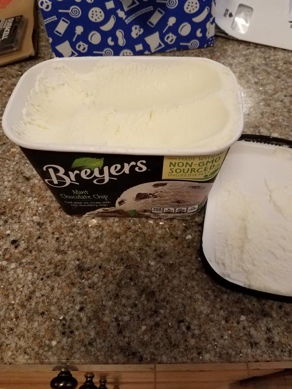 Breyers Mint Chocolate Chip Ice Cream 48 Fl Oz Tub