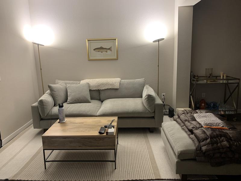 Photo taken at nighttime with no other lights on in the apartment!
