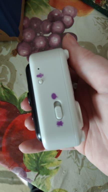 Options along side, push and hold to record for voice. Or switch to bell mode