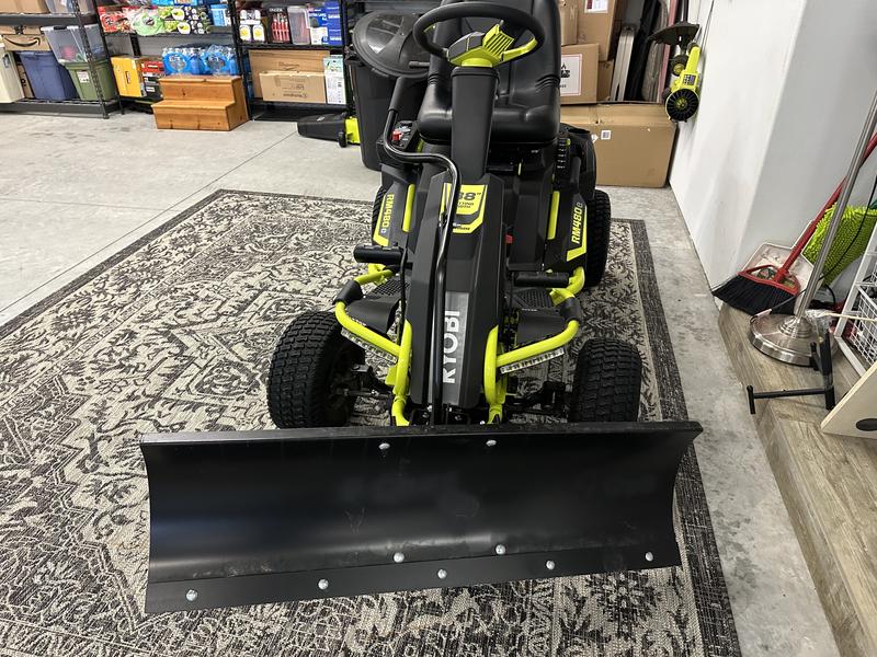 Reviews for Brinly Hardy 42 in. Front Mount Snow Plow for RYOBI Electric Riding Mower Pg 1 The Home Depot