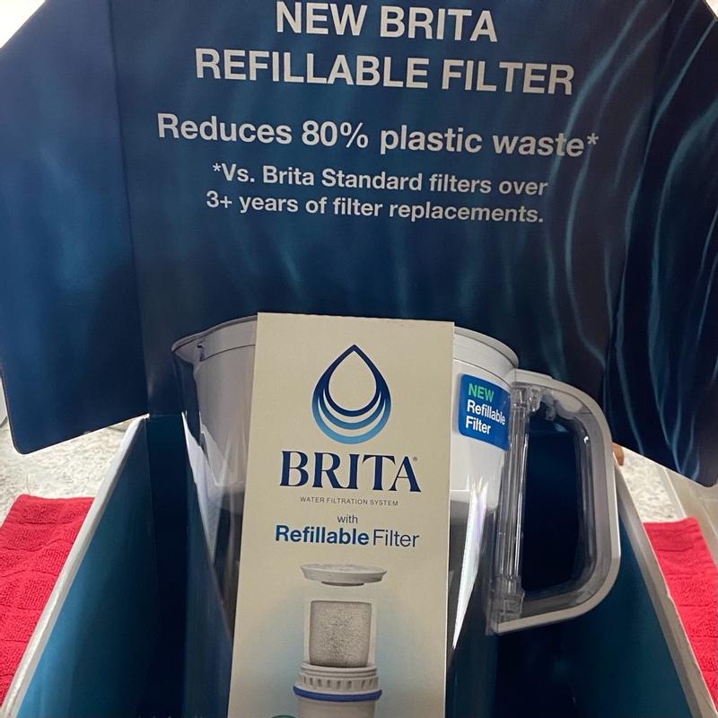 Brita Refillable Water Filtration System with Large 10 Cup