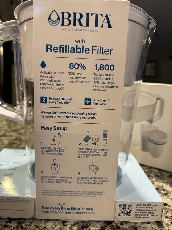 Brita Refillable Water Filtration System with Large 10 Cup