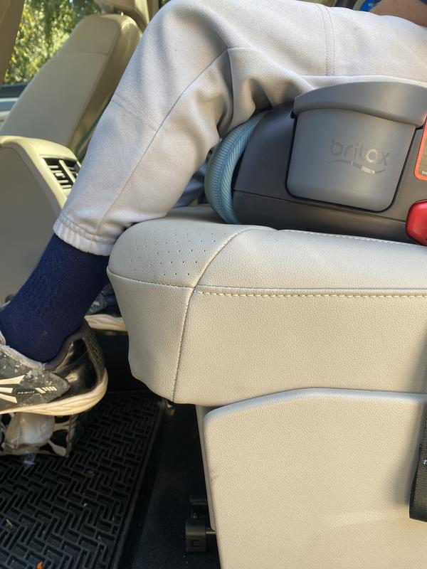 Booster is not as deep as seat.